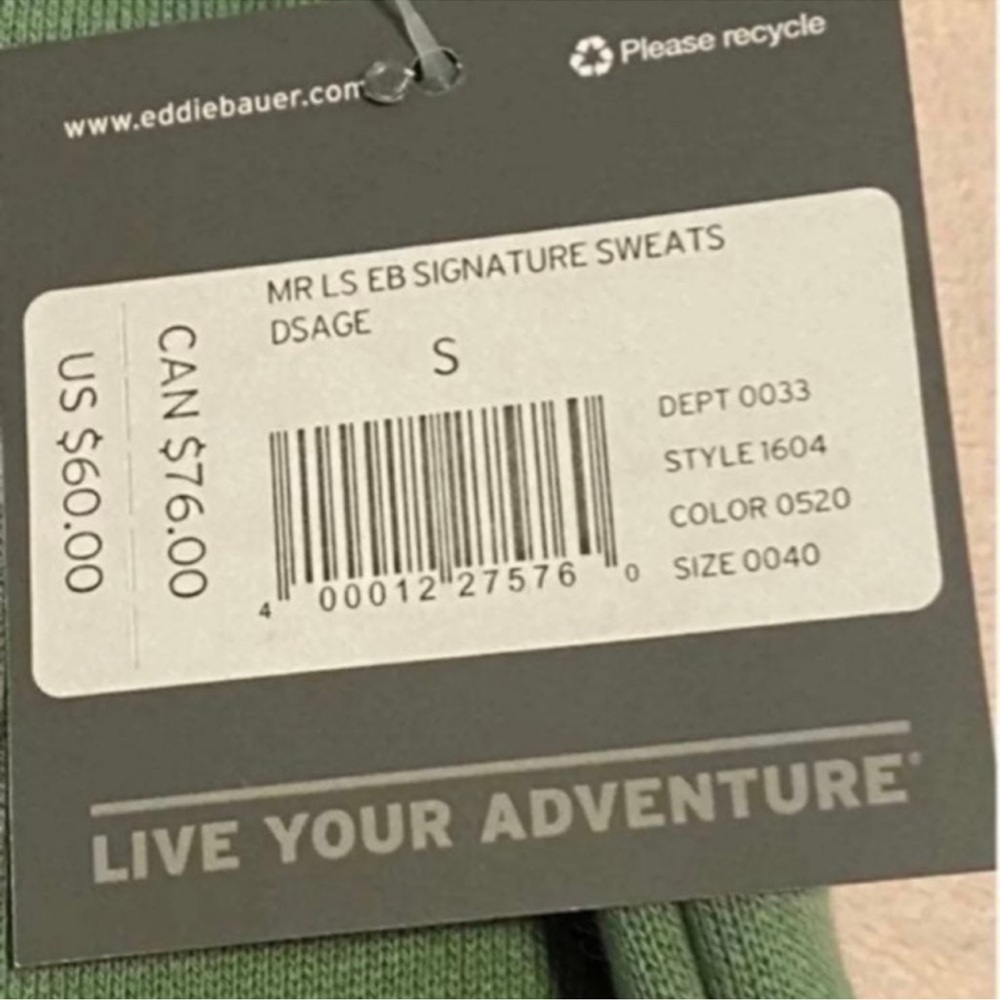 Eddie Bauer Signature Heavyweight Unisex Sweatshirt - Picture 4 of 4